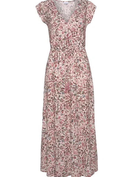 VIVANCE Rochie crem / amestecat maro