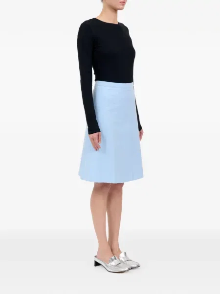 Fusta mini Mm6 Maison Margiela cu dungi albastru