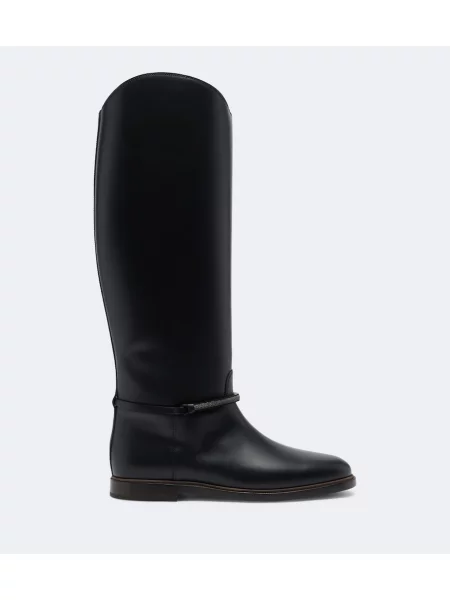 Cizme Brunello Cucinelli din piele negru