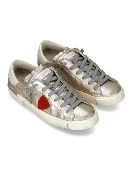 Buty do tenisa Philippe Model skórzane do tenisa żółte