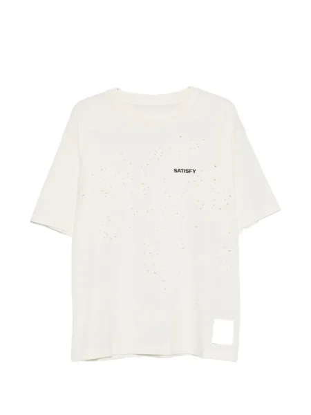Tricou Satisfy cu decolteu rotund alb