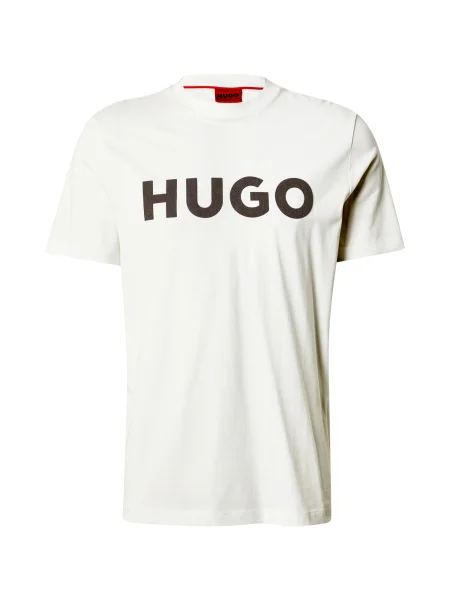 HUGO Tricou Dulivio Écru alb
