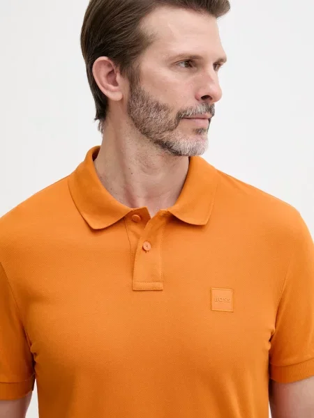 Поло Boss Orange оранжевое