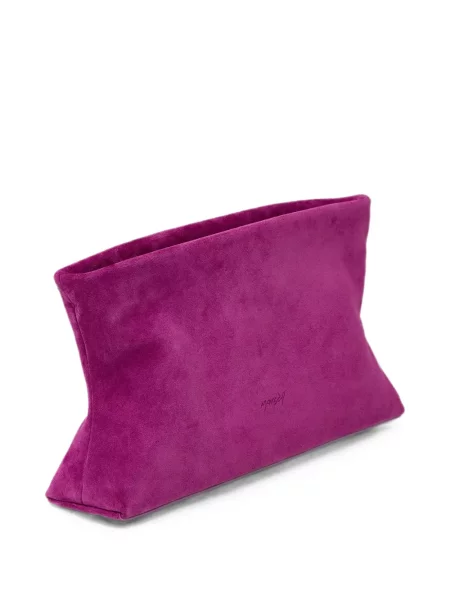 Geantă plic Marsell din piele de căprioară violet