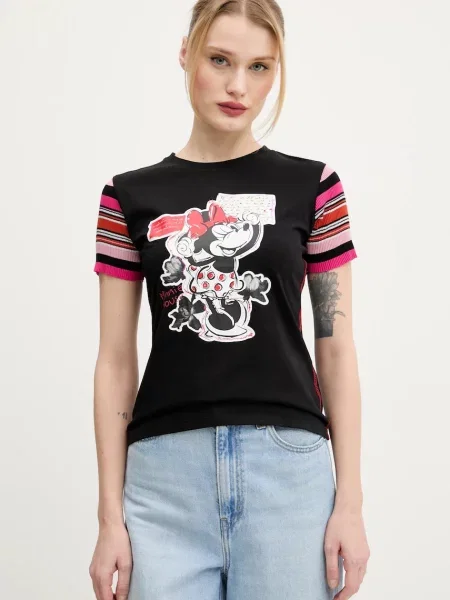 Tričko Desigual MINNIE černá