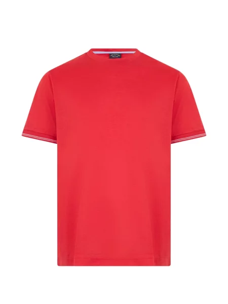 Scurt tricou Paul & Shark cu dungi roșu