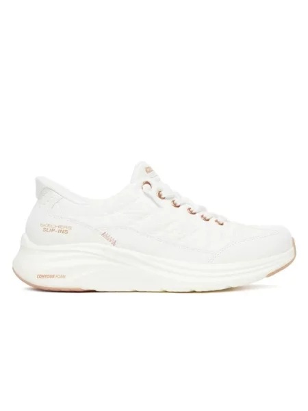 Sneakersy Skechers skórzane białe