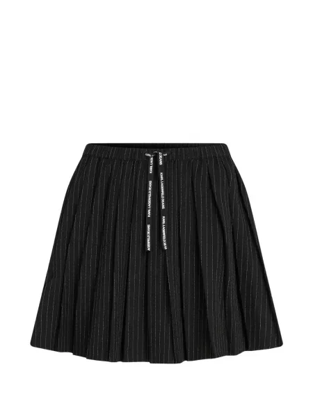 Fustă din denim Karl Lagerfeld Jeans negru