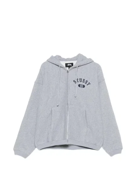 Hanorac cu glugă Stüssy cu imagine gri