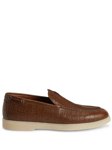 Pantofi loafer Giuseppe Zanotti din piele maro
