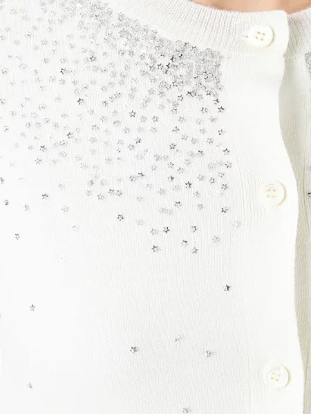 Cardigan Miu Miu cu paiete alb
