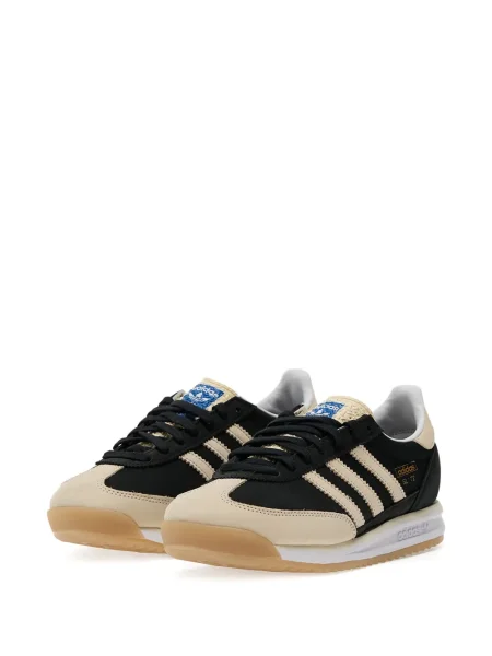 Pantaloni Adidas Campus cu șireturi cu dungi din dantelă roșu