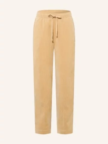 Opus Spodnie Misha Z Sztruksu beige beżowe