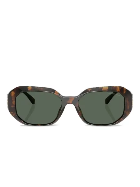 Ochelari de soare Michael Kors cu imprimeu geometric maro