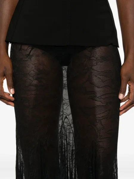 Fustă David Koma transparente negru