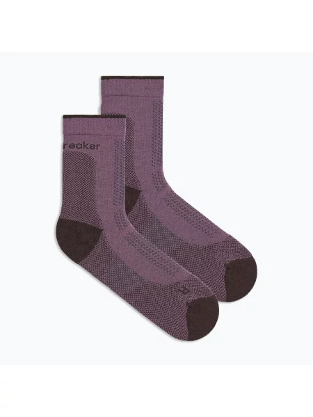 Șosete pentru femei Icebreaker Merino Hike+ Ultralight Quarter grey plum/bittersweet gri