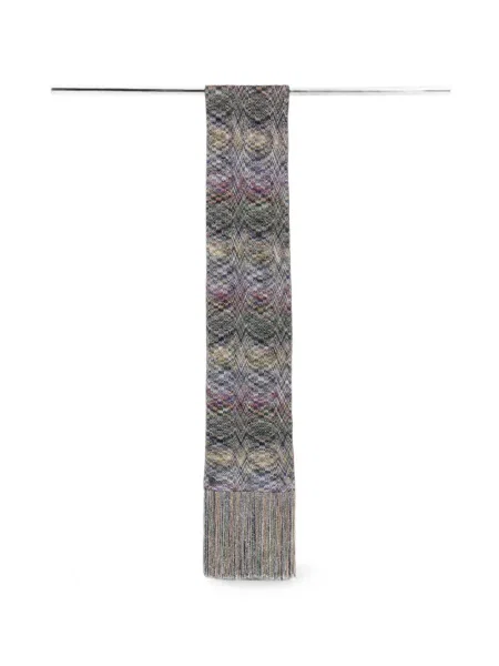 Fular Missoni cu franjuri gri