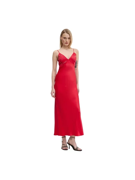 Sukienka maxi Never Fully Dressed czerwona