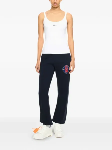 Pantaloni Off-white alb