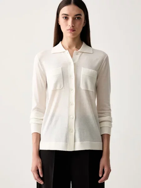 MM by Max Mara cardigan pentru femei din lână MMLDETTO bej