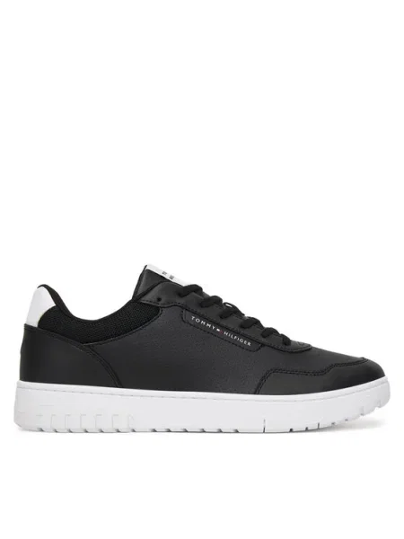 Tommy Hilfiger BASKET CORE LITE LTH sneakers pentru bărbați din piele negru