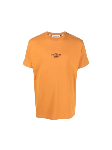 Koszulka Stone Island z kamieniami pomarańczowa