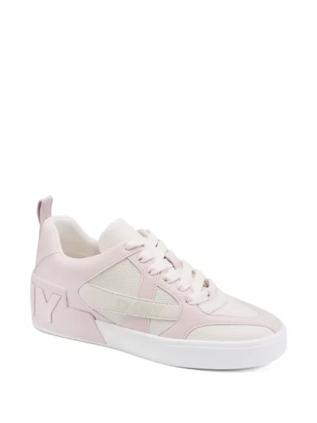 Sneakerși Dkny cu șireturi din dantelă roz
