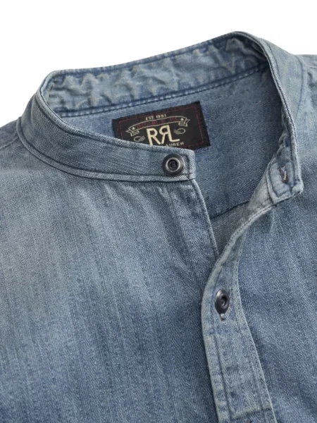 Gulerat cămașă Ralph Lauren Rrl albastru