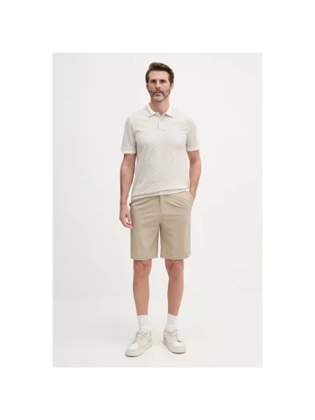 Koszulka polo o kroju regular fit ze wzorem z logo model Jessino' Joop! Collection beżowa