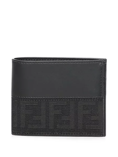 Portofel Fendi din piele cu autograf negru