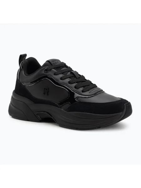 Női Tommy Hilfiger Chunky Runner Patent cipő. Méret: 38 EU fekete