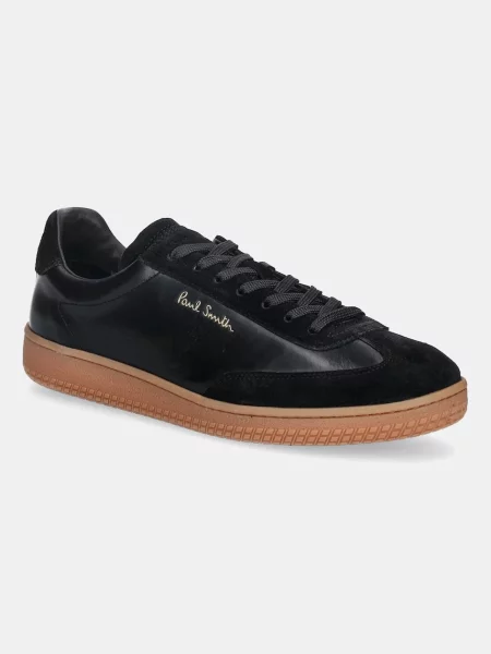 Кожени маратонки Paul Smith черно