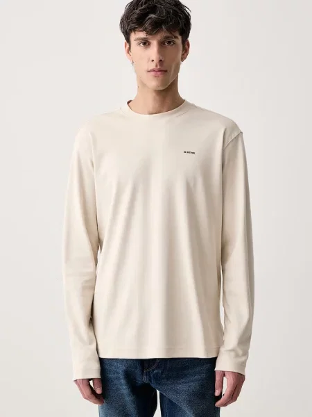 G-Star longsleeve True regular r t beżowa