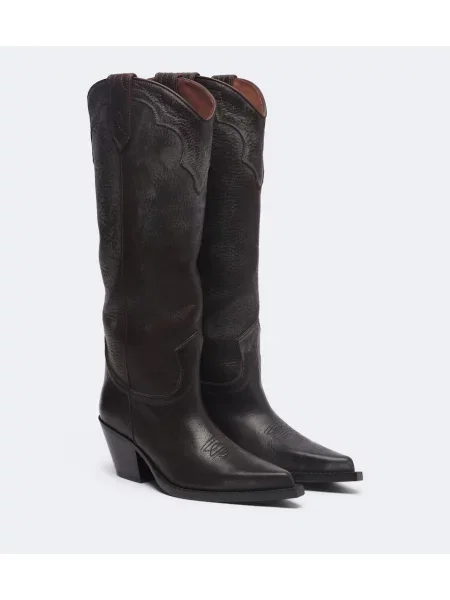 Botine Paris Texas din piele maro