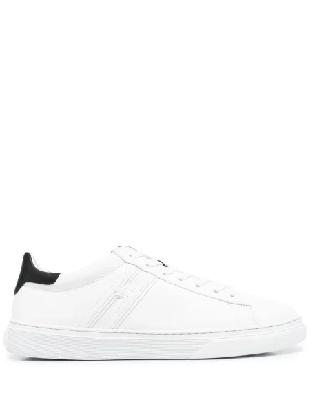 Sneakerși Hogan cu șireturi din dantelă alb