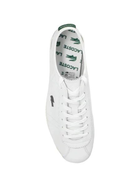 Sneakerși Lacoste cu aplicații alb