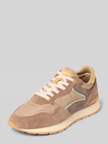 Sneakersy z mieszanki skóry z detalem z logo model City' Hoff