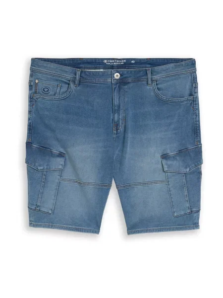TOM TAILOR + Pantaloni eleganți denim albastru