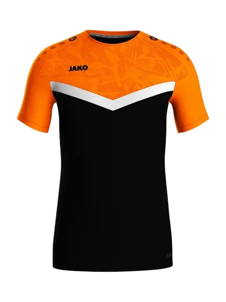 JAKO Tricou funcțional gri deschis / portocaliu negru