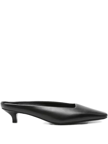 Papuci tip mules Toteme din piele negru