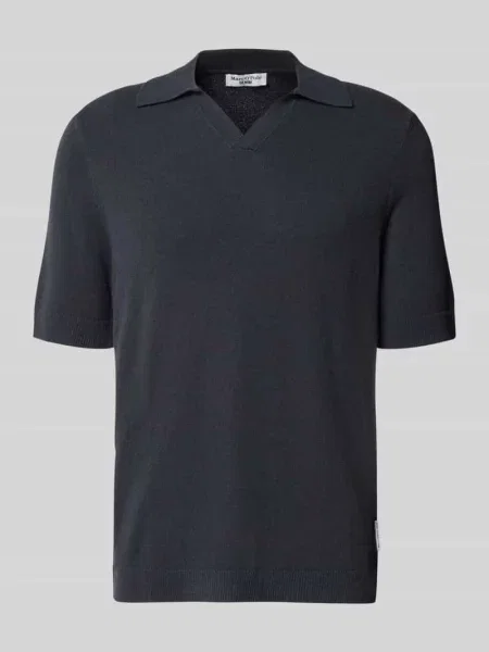 Koszulka polo o kroju regular fit z mieszanki bawełny Marc O'polo Denim niebieska