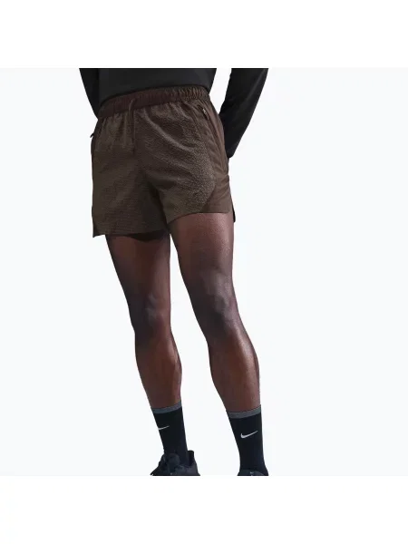 Шорти для бігу Nike Run Dri-Fit 5" baroque brown / black чорні