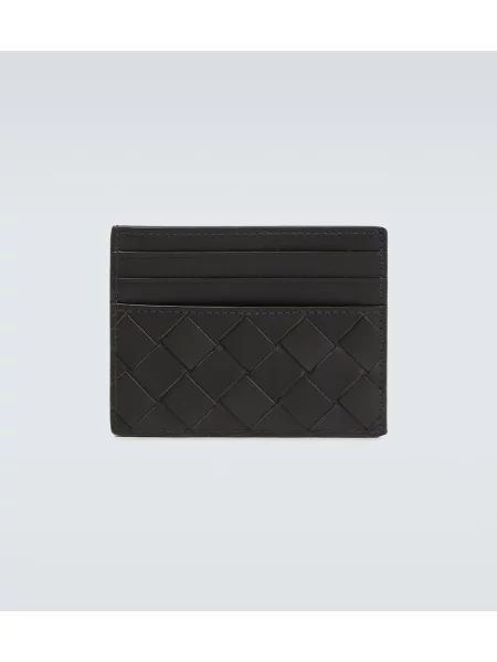 Portofel Bottega Veneta din piele verde