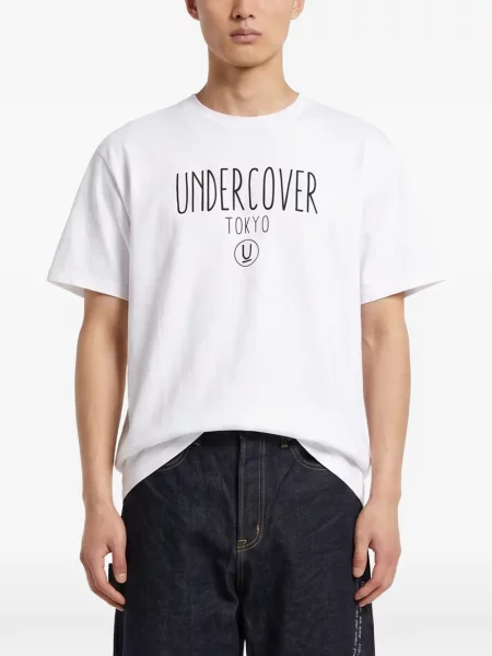 Tricou Undercover cu imagine alb