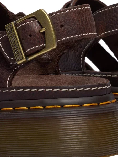 Кожаные босоножки Dr. Martens на платформе