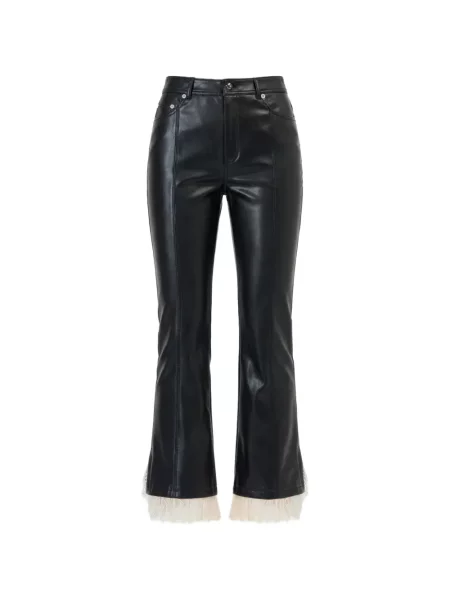 Pantaloni Cinq A Sept din dantelă negru