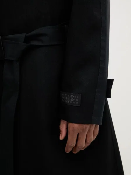 Тренч Mm6 Maison Margiela черный