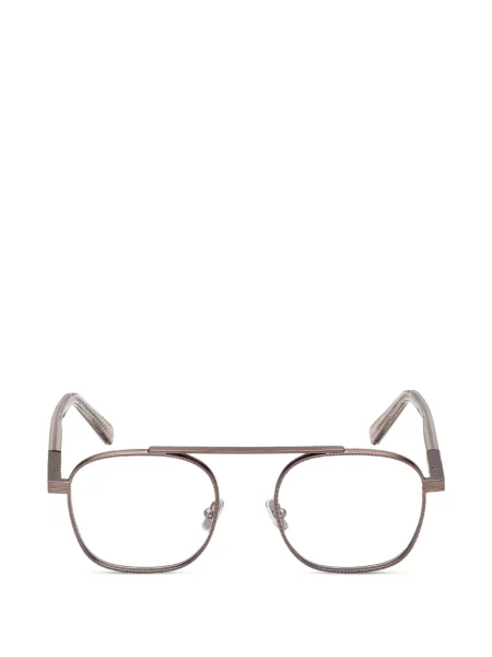 Ochelari de soare pătrați Zegna maro