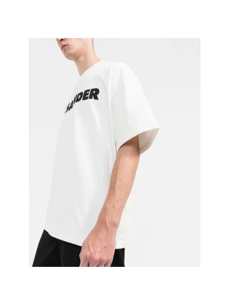 Koszulka Jil Sander z logo biała
