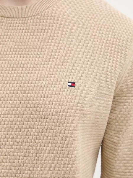 Tommy Hilfiger пуловер мъжки от бежово